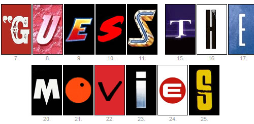 Tap on Font and Guess the Name of Movies Font Quiz