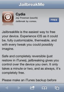 Use JailBreakMe in iPhones 4S
