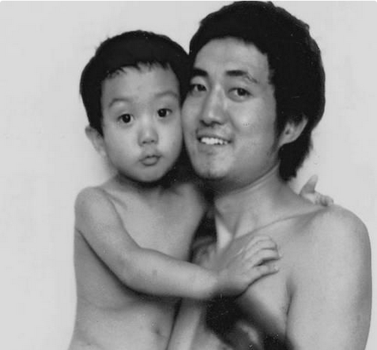 Father and Son Take Same Picture in 1988