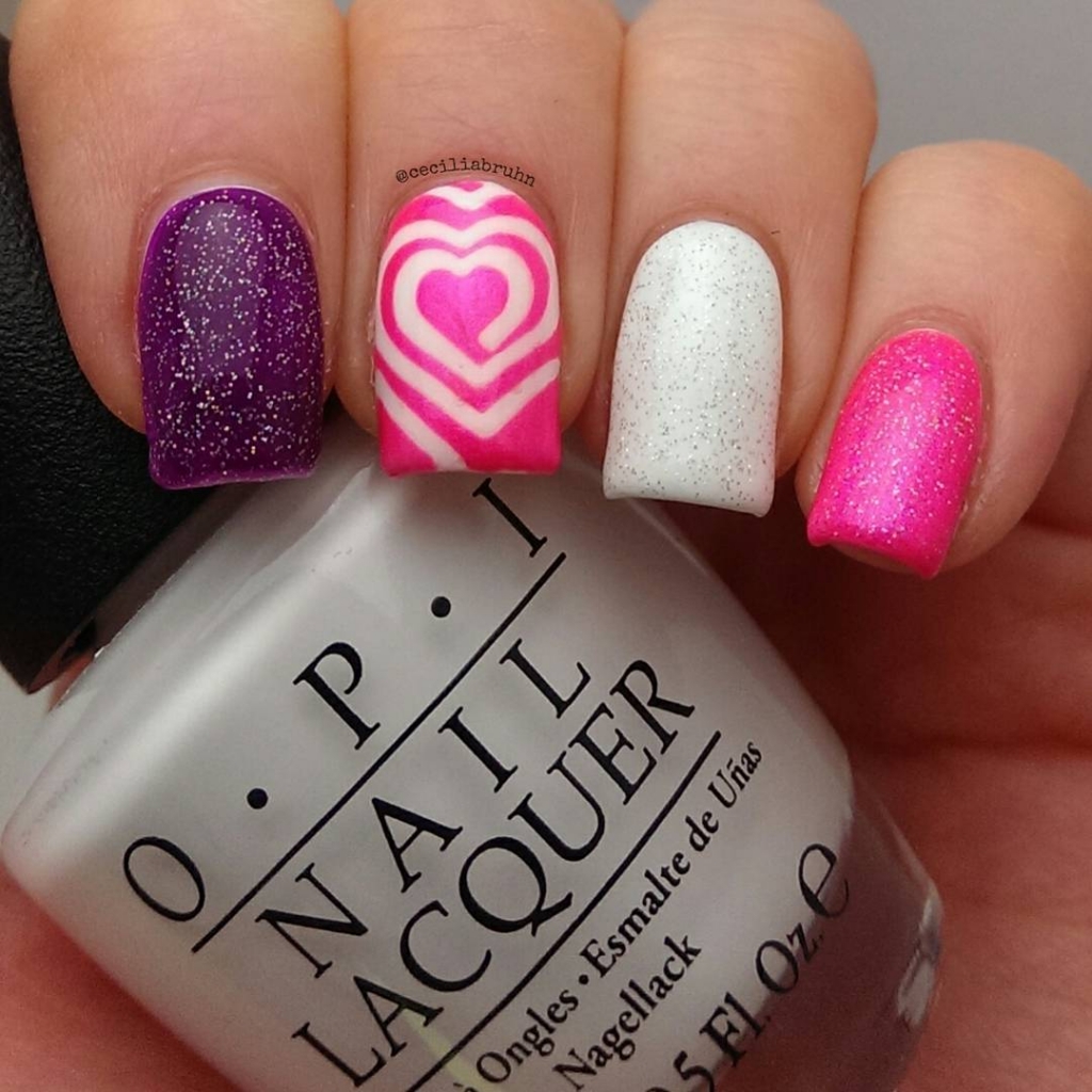 Hearts Hearts Everywhere | Valentine's Day Nail Art Design