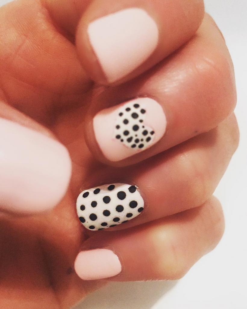 Polka Dots | Valentine's Day Nail Art Design