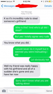Jealous boyfriend messages wrong number