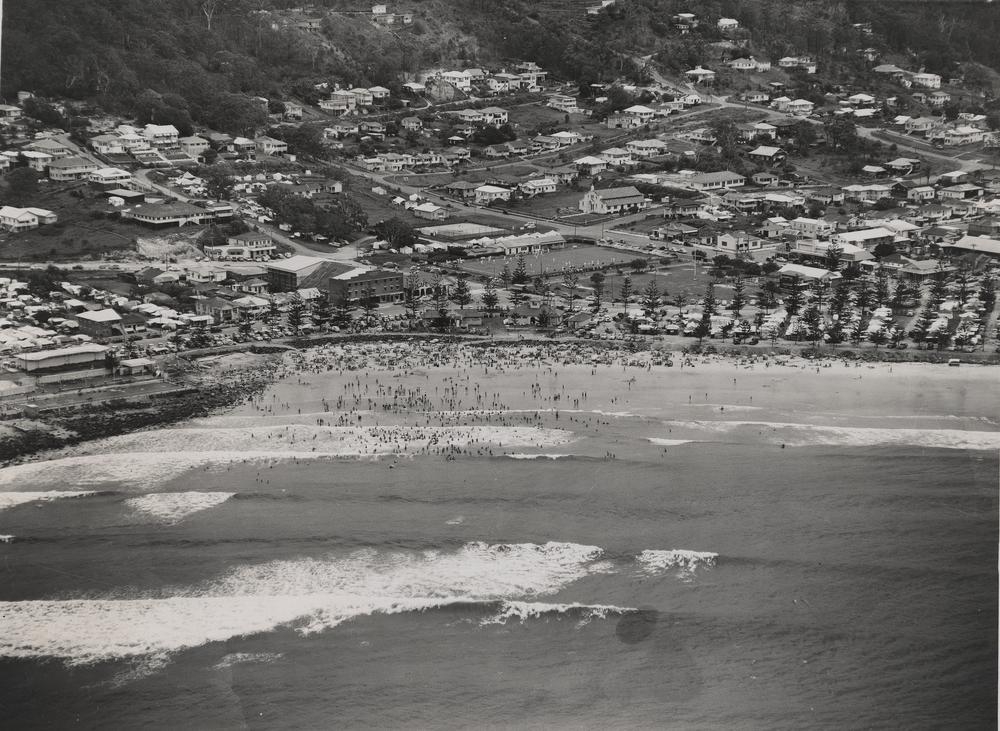 Aerial view of Burleigh Heads, Queensland CA. 1952