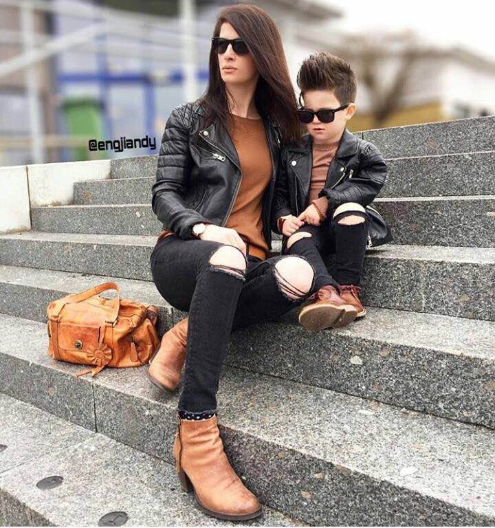 mom and son fall outfits