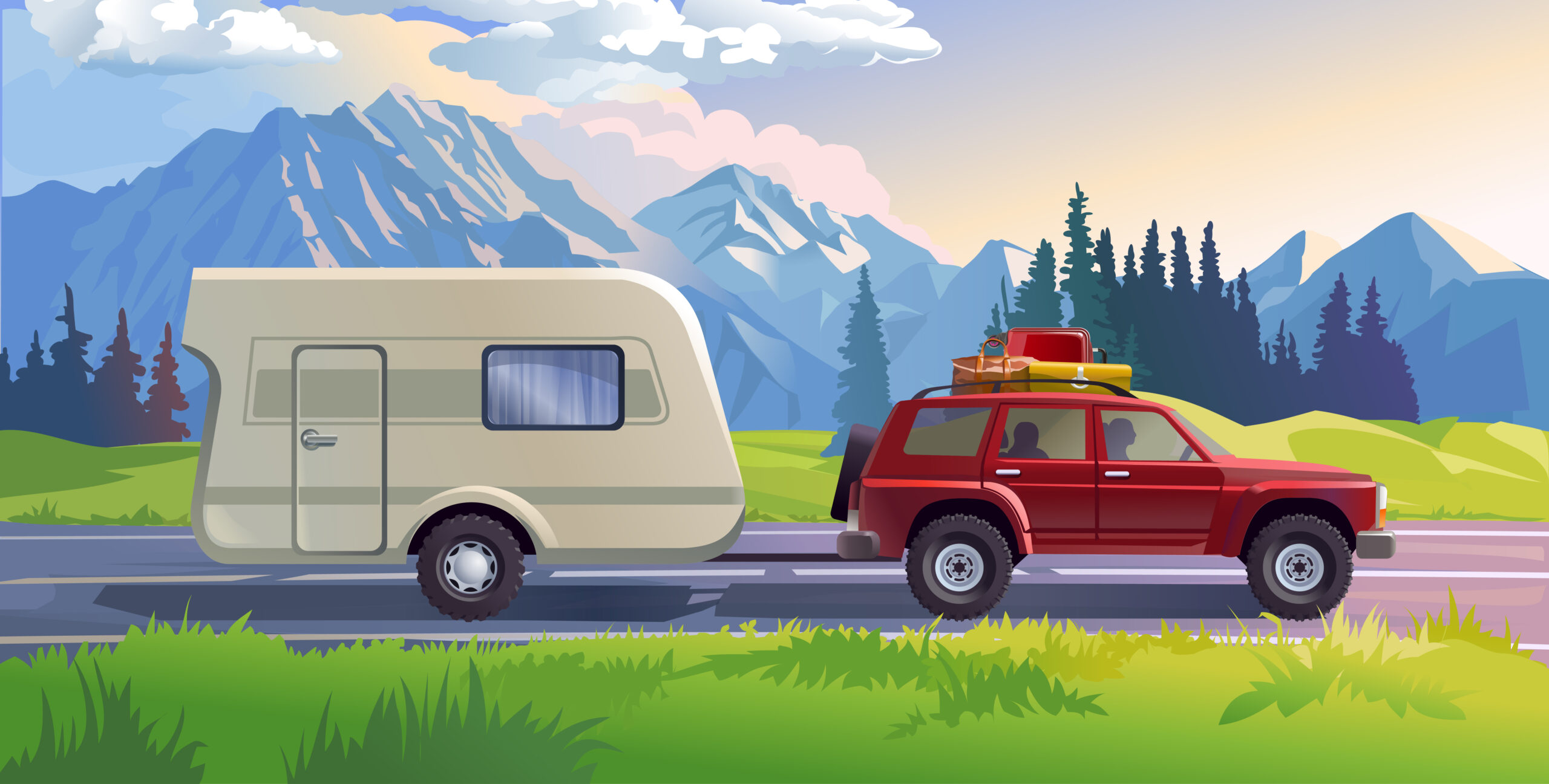 Lightweight travel trailers